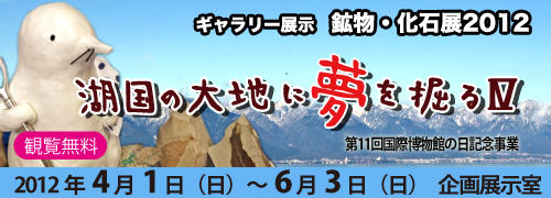 鉱物・化石展2012　湖国の大地に夢を掘るⅣ