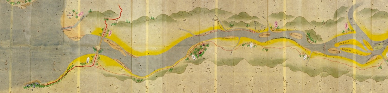 琵琶湖博物館企画展示「川を描く、川をつくる」 第２期の古地図資料の展示がはじまります