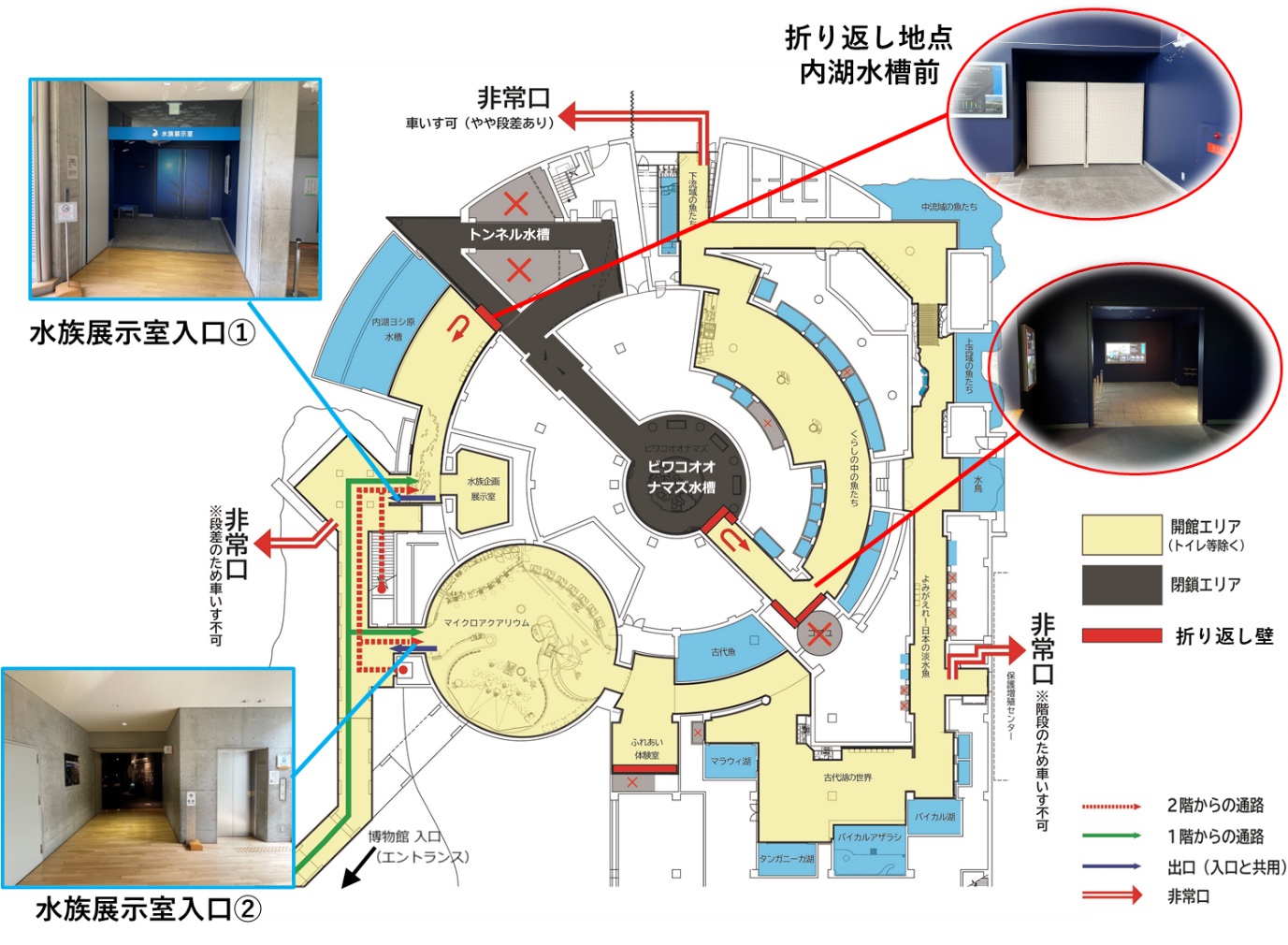 令和5年（2023年）5月9日より水族展示室を部分再開します